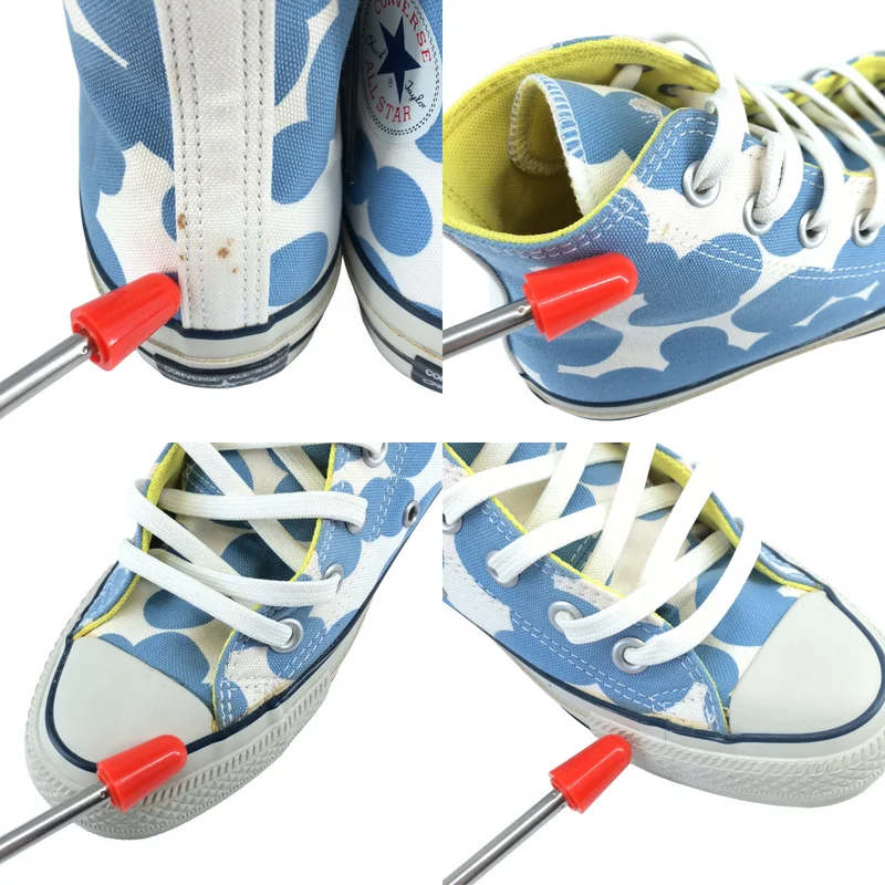 mina perhonen / ミナペルホネン | × CONVERSE / ALL STAR 100 / ロゴ刺しゅうドットプリント ハイカットスニーカー | 23 | レディース