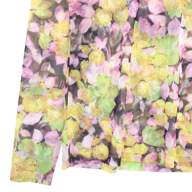 DRIES VAN NOTEN / ドリスヴァンノッテン | 2023SS | セカンドスキン プリント 総柄 トップス シャツ | L | レディース
