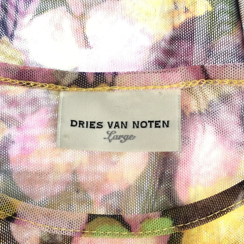 DRIES VAN NOTEN / ドリスヴァンノッテン | 2023SS | セカンドスキン プリント 総柄 トップス シャツ | L | レディース