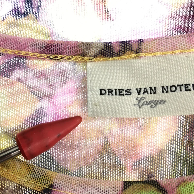 DRIES VAN NOTEN / ドリスヴァンノッテン | 2023SS | セカンドスキン プリント 総柄 トップス シャツ | L | レディース