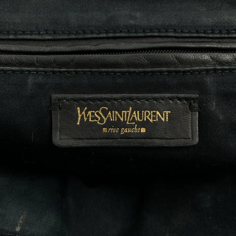 YVES SAINT LAURENT rive gauche / イヴサンローランリヴゴーシュ | DOWNTOWN / ダウンタウン パテントレザー ロゴジップ ハンドバッグ |