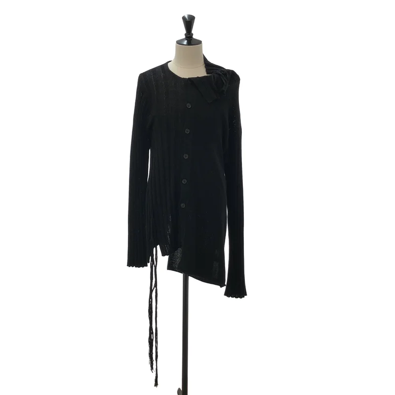 YOHJI YAMAMOTO POUR HOMME / ヨウジヤマモトプールオム | 2025SS | アシンメトリーロングカーディガン | 3 | メンズ