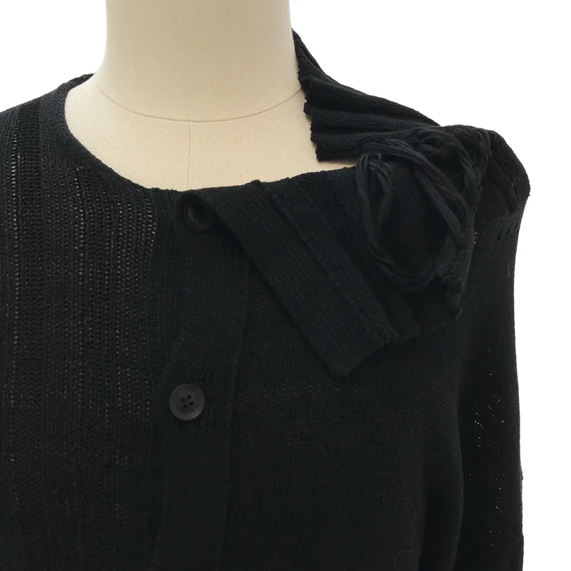 YOHJI YAMAMOTO POUR HOMME / ヨウジヤマモトプールオム | 2025SS | アシンメトリーロングカーディガン | 3 | メンズ