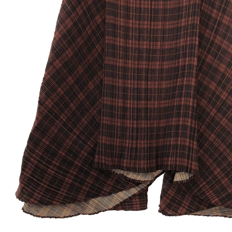 ISSEY MIYAKE / イッセイミヤケ | チェック プリーツ スカート RT93FG672 |