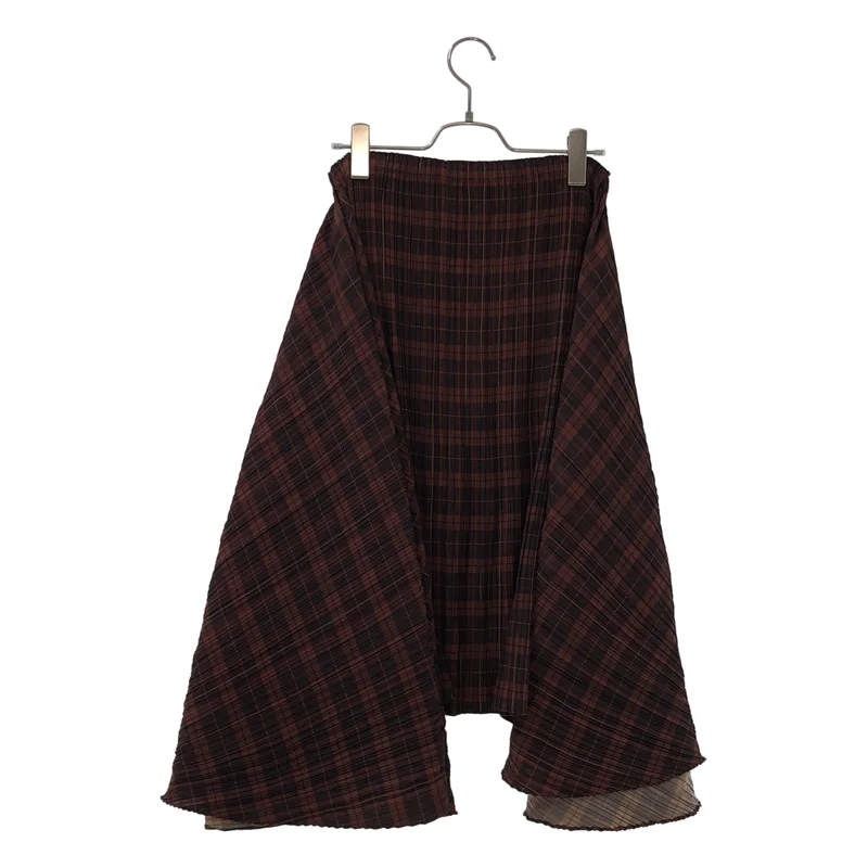 ISSEY MIYAKE / イッセイミヤケ | チェック プリーツ スカート RT93FG672 |