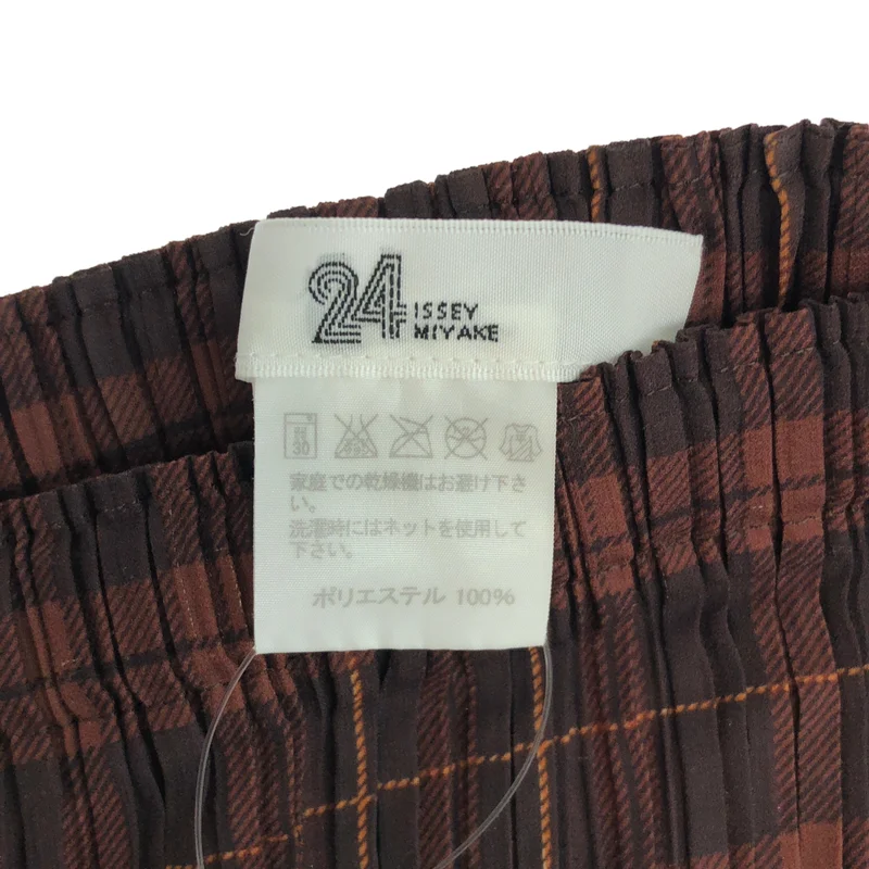 ISSEY MIYAKE / イッセイミヤケ | チェック プリーツ スカート RT93FG672 |