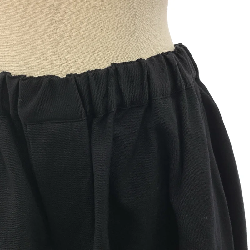 BLACK COMME des GARCONS / ブラックコムデギャルソン | 2024SS | ウール 変形 ドローストリング パンツ | XS | レディース