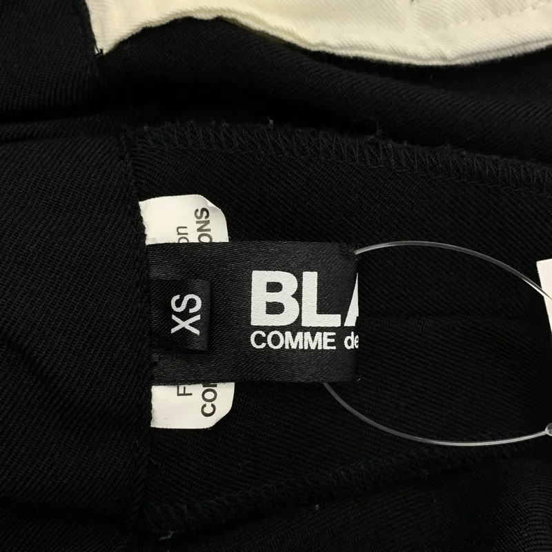 BLACK COMME des GARCONS / ブラックコムデギャルソン | 2024SS | ウール 変形 ドローストリング パンツ | XS | レディース