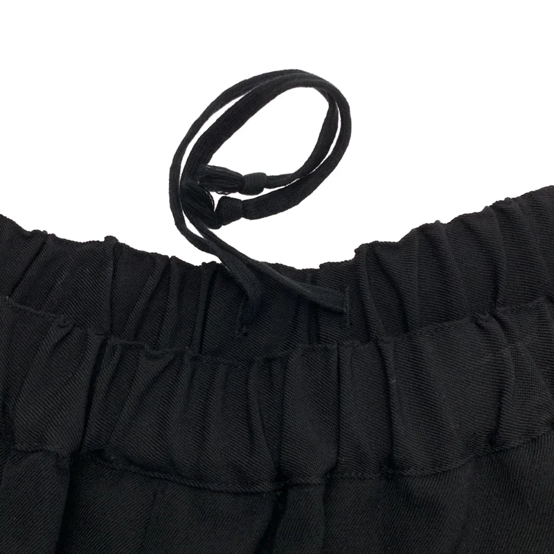 BLACK COMME des GARCONS / ブラックコムデギャルソン | 2024SS | ウール 変形 ドローストリング パンツ | XS | レディース