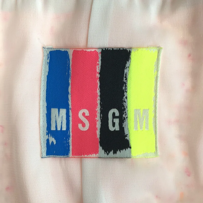 MSGM / エムエスジーエム | コットンツイード ラバー ノーカラージャケット | 42 | レディース