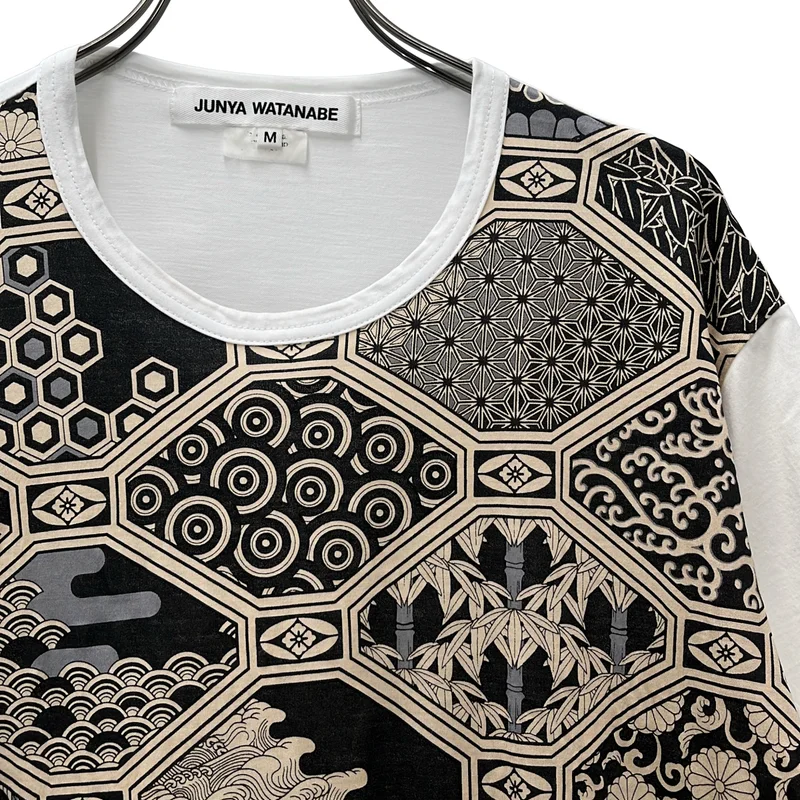 JUNYA WATANABE / ジュンヤワタナベ | 2022SS | コットン プリント切替 カットソー | M | レディース