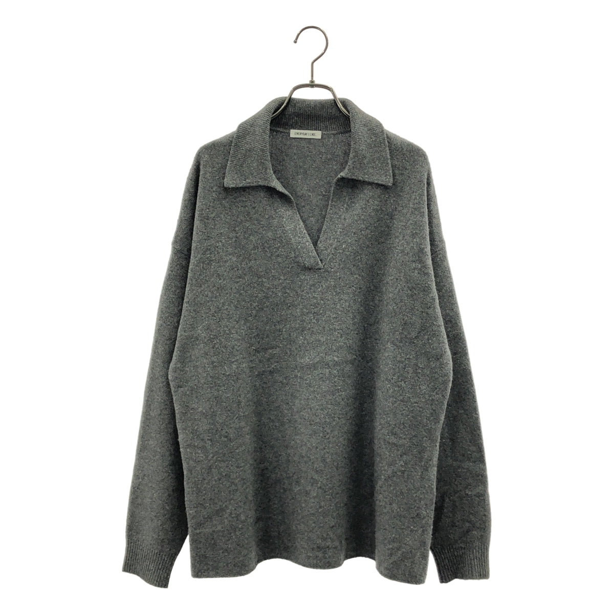 AP STUDIO / エーピーストゥディオ | 2024AW | EVERYDAY I LIKE. / ウールカシミヤ スキッパーニット | グレー | レディース AP STUDIO / エーピーストゥディオ | 2024AW | EVERYDAY I LIKE
