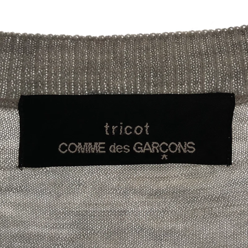 tricot COMME des GARCONS / トリココムデギャルソン | 2018AW | ウール 刺しゅう クルーネック カーディガン |