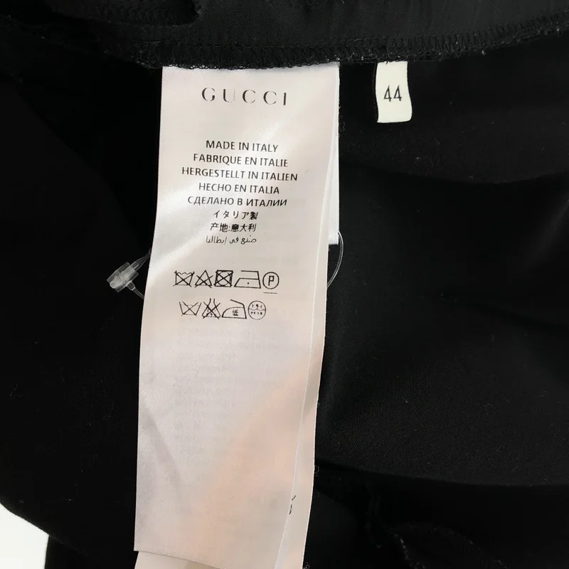 GUCCI / グッチ | 2016年製 | コットン シェリーライン サイドジップパンツ | 44 | メンズ