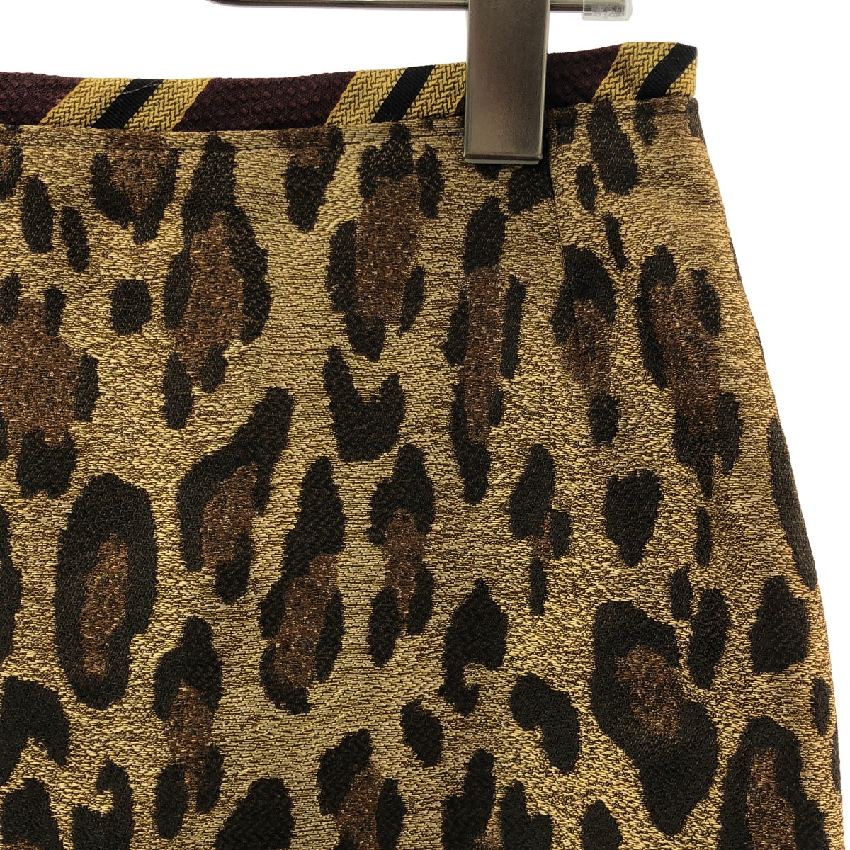 Dries Van Noten スカート　ジャガード 36 DRIES VAN NOTEN / ドリスヴァンノッテン | レオパード ジャガード