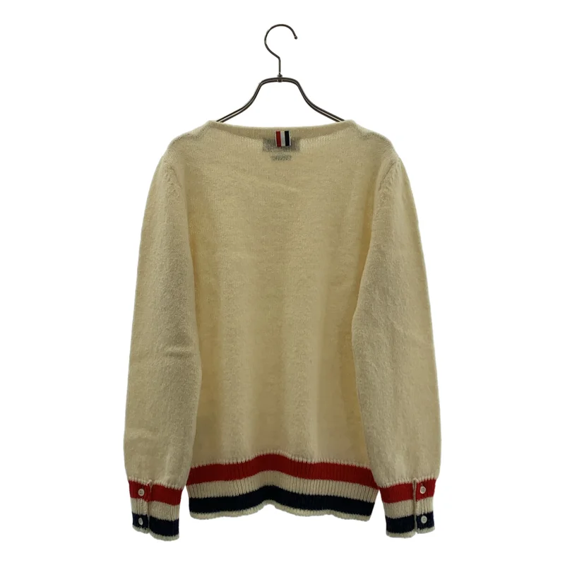THOM BROWNE / トムブラウン | ウール ボートネック ニット | 40 | レディース