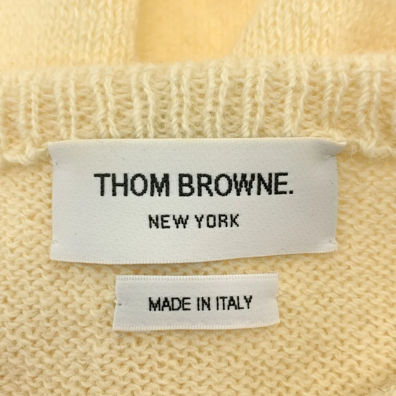 THOM BROWNE / トムブラウン | ウール ボートネック ニット | 40 | レディース