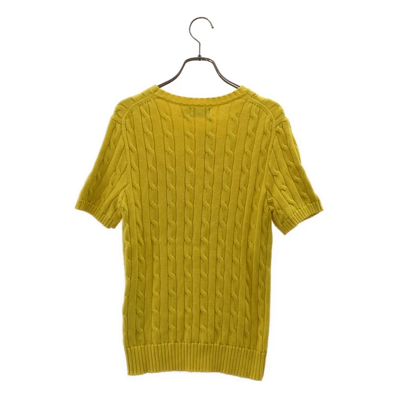 POLO RALPH LAUREN / ポロラルフローレン | コットン ワンポイントポニー ケーブル ニット セーター | M | レディース