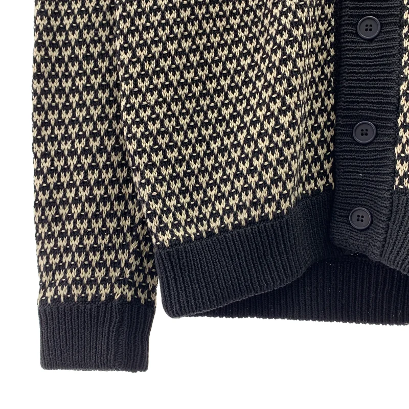 BOTTEGA VENETA / ボッテガヴェネタ | 2012SS | コットン ジャガード Vネック カーディガン | 46 | メンズ