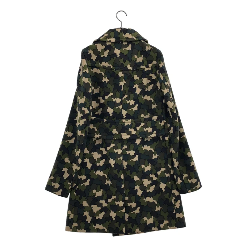 PRADA / プラダ | カモフラージュ柄 ダブルブレスト コート | 44 | メンズ