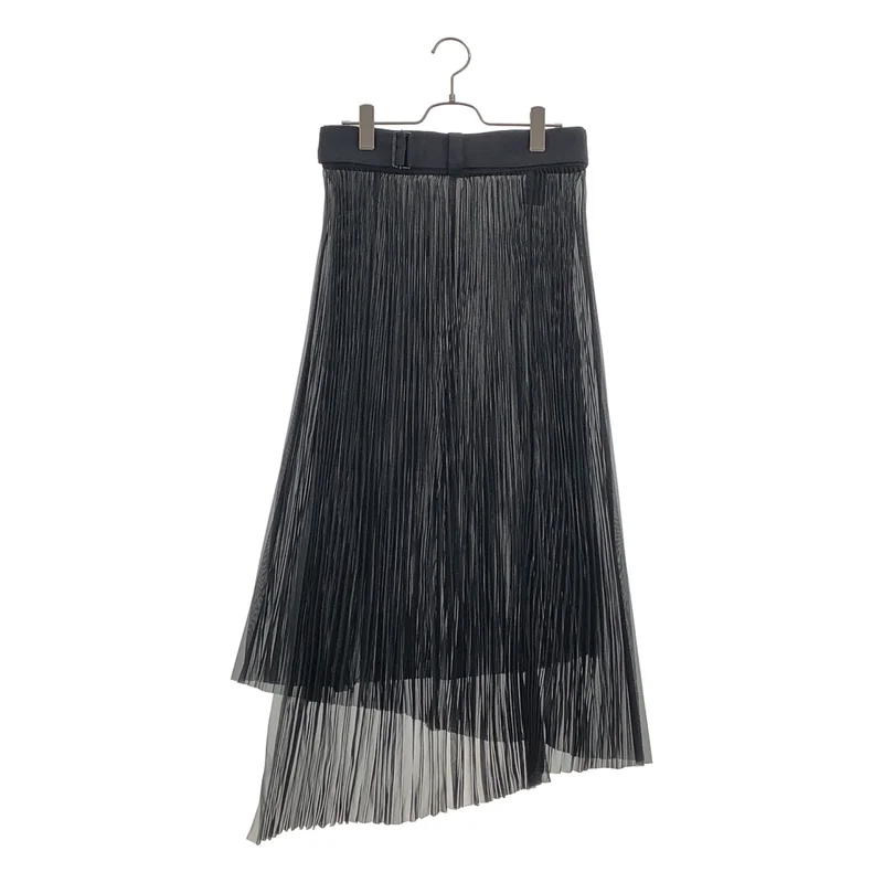 HYKE / ハイク | 2025AW | ORGANDY WRAP PLEATED SKIRT / オーガンジー ラッププリーツスカート | M | レディース