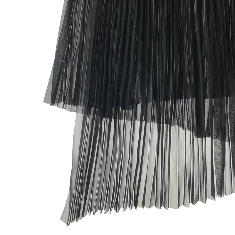 HYKE / ハイク | 2025AW | ORGANDY WRAP PLEATED SKIRT / オーガンジー ラッププリーツスカート | M | レディース