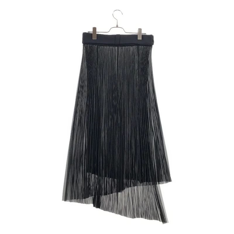 HYKE / ハイク | 2025AW | ORGANDY WRAP PLEATED SKIRT / オーガンジー ラッププリーツスカート | M | レディース