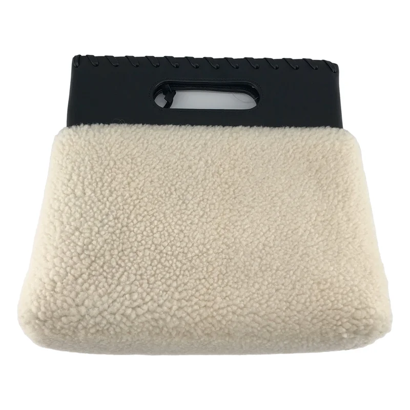 URBAN BOBBY  / アーバンボビー | sheep boa bag / レザー ボア ハンドバッグ |