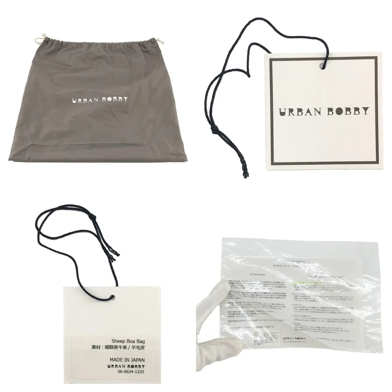URBAN BOBBY  / アーバンボビー | sheep boa bag / レザー ボア ハンドバッグ |