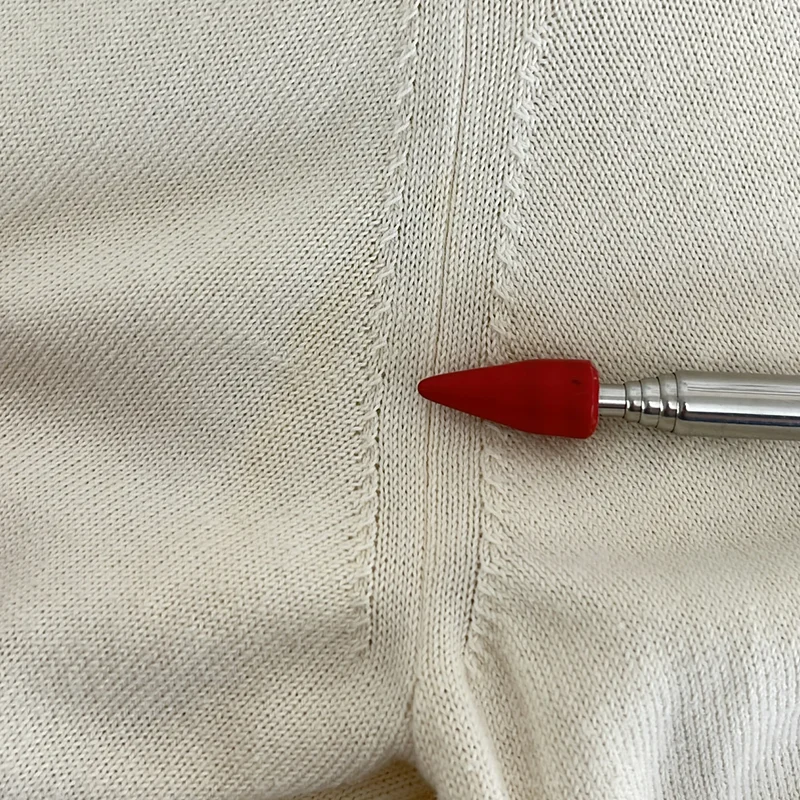 Maison Margiela / メゾンマルジェラ | 2017SS | コットン エルボーパッチ Vネックカーディガン | S | レディース