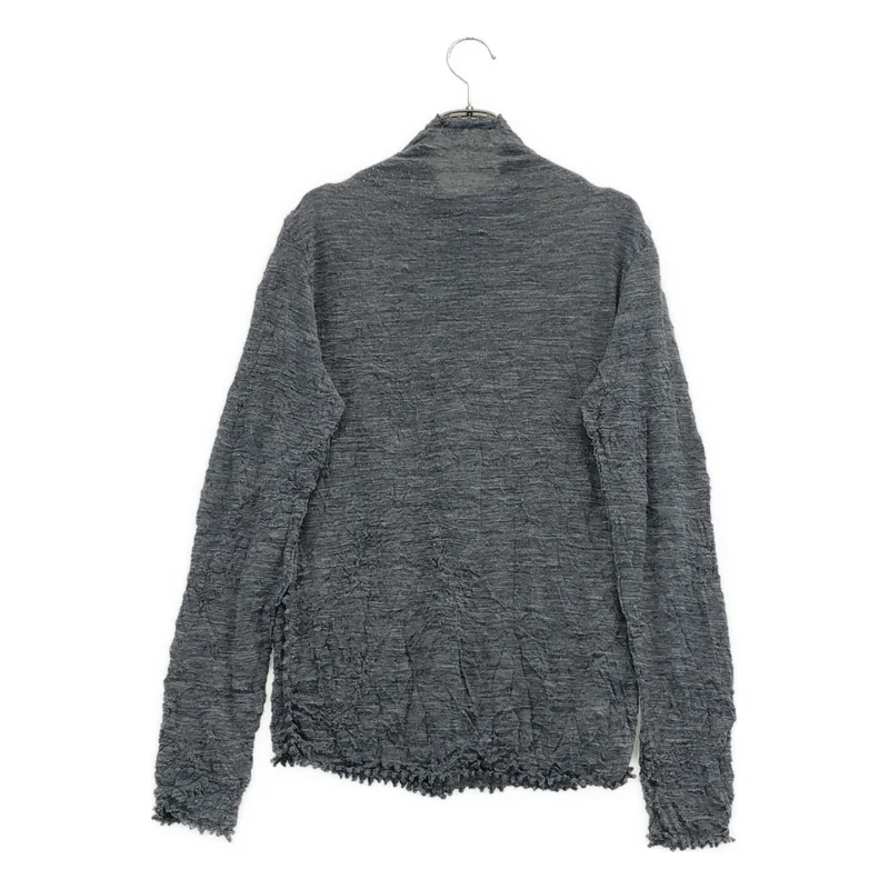 HaaT ISSEY MIYAKE / ハートイッセイミヤケ | アルパカ混 シワ加工 カーディガン | 2 | レディース
