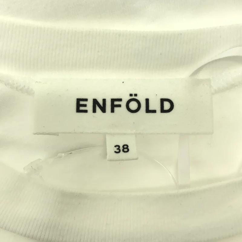 ENFOLD / エンフォルド | オーバーシルエット クルーネック カットソー | 38 | レディース