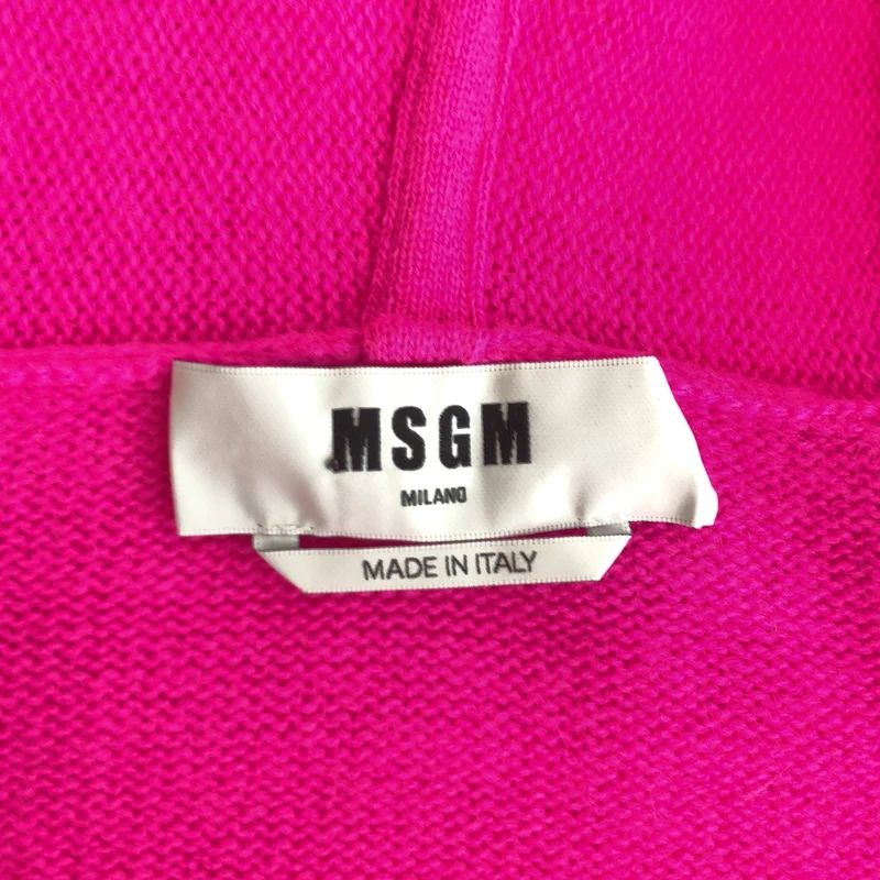 MSGM / エムエスジーエム | ウール カシミヤ ニットパーカー | XS | レディース