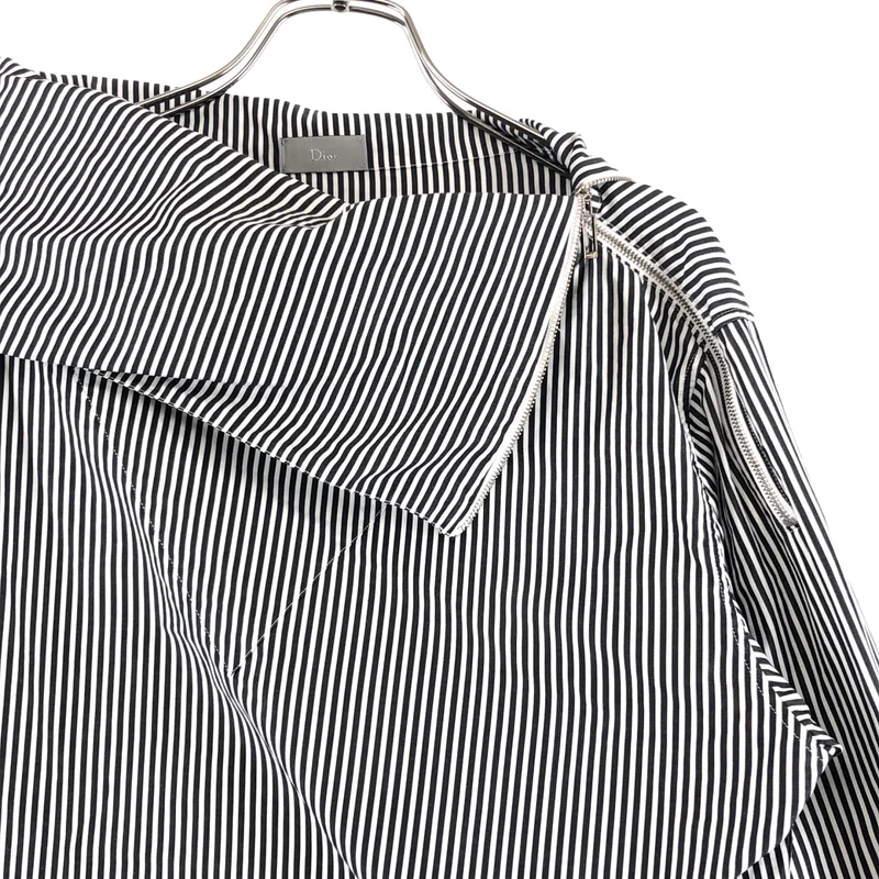 Dior homme / ディオールオム | 2009AW | コットン ストライプ ハイネック プルオーバーシャツ |