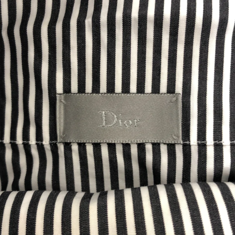 Dior homme / ディオールオム | 2009AW | コットン ストライプ ハイネック プルオーバーシャツ |