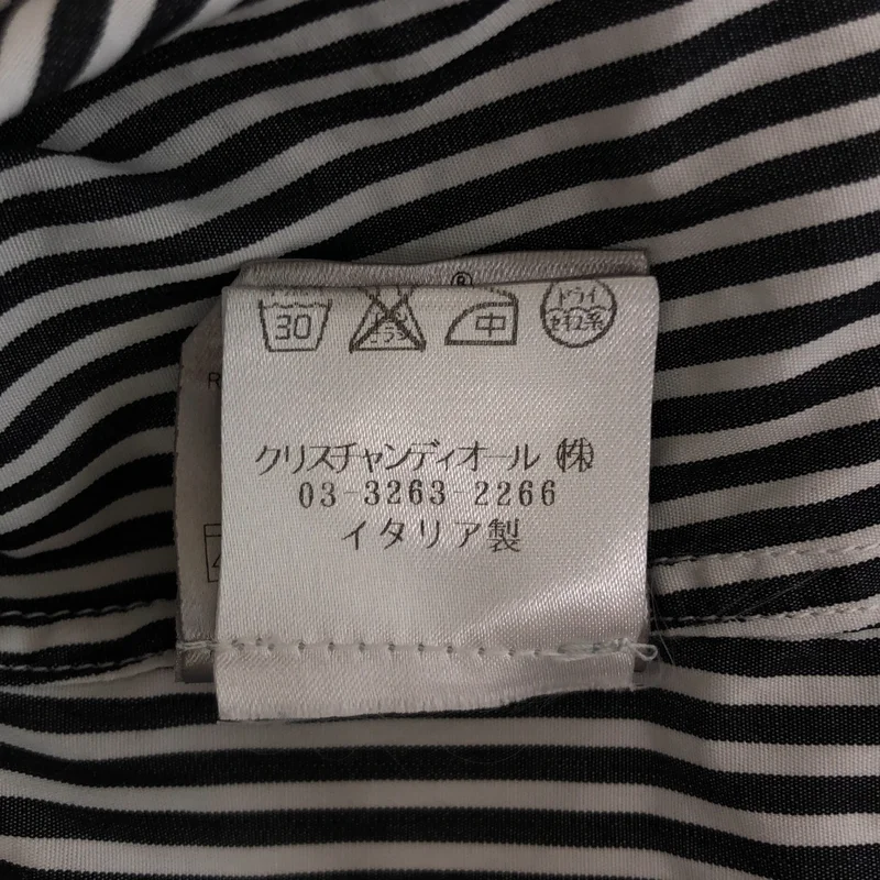 Dior homme / ディオールオム | 2009AW | コットン ストライプ ハイネック プルオーバーシャツ |