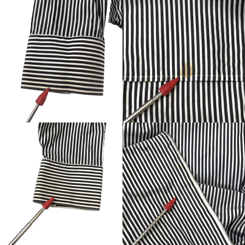Dior homme / ディオールオム | 2009AW | コットン ストライプ ハイネック プルオーバーシャツ |