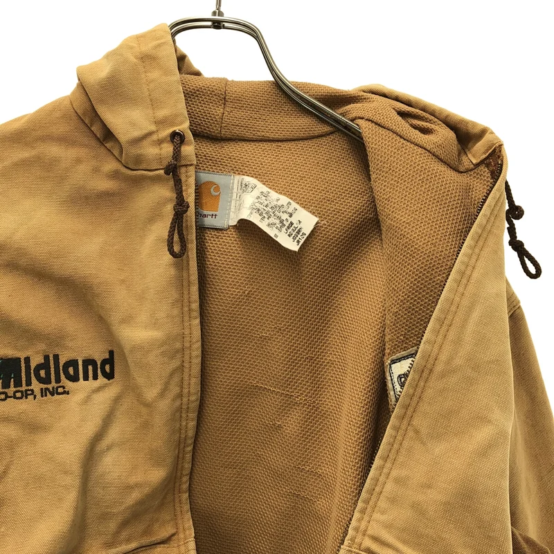 carhartt / カーハート | 1990s | ヴィンテージ / 企業ロゴ刺しゅう ダック アクティブパーカー ジャケット | LARGE | メンズ