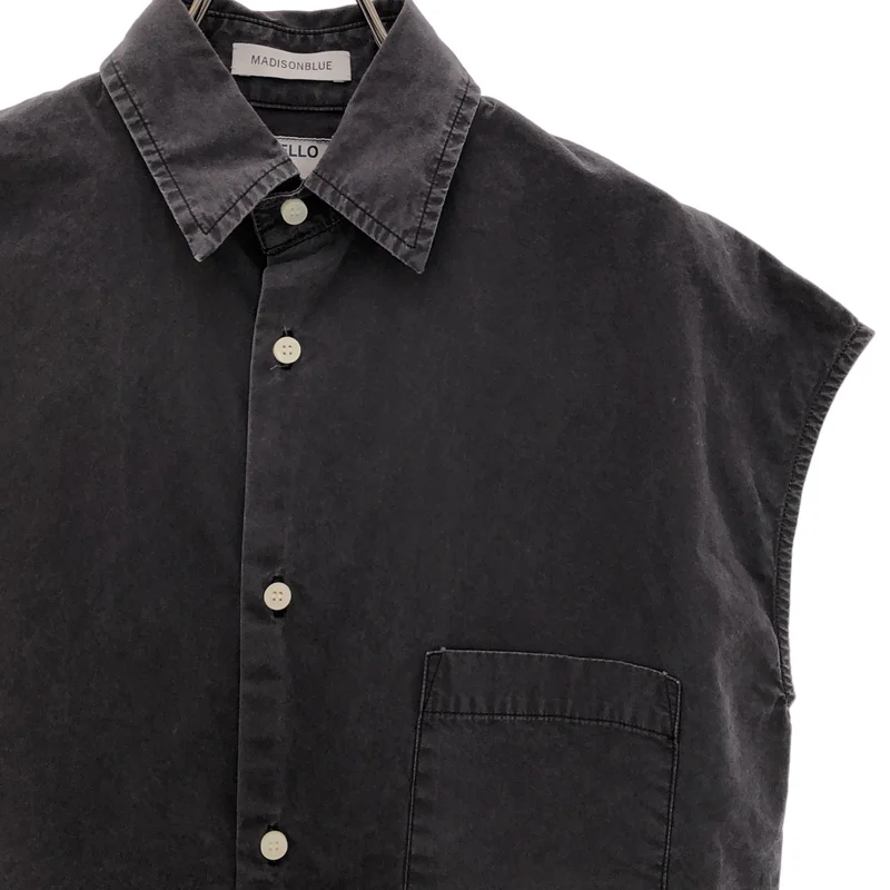 MADISON BLUE / マディソンブルー | 2025SS | SLEEVELESS J.B WASHED OUT ノースリーブシャツ | 0 | レディース