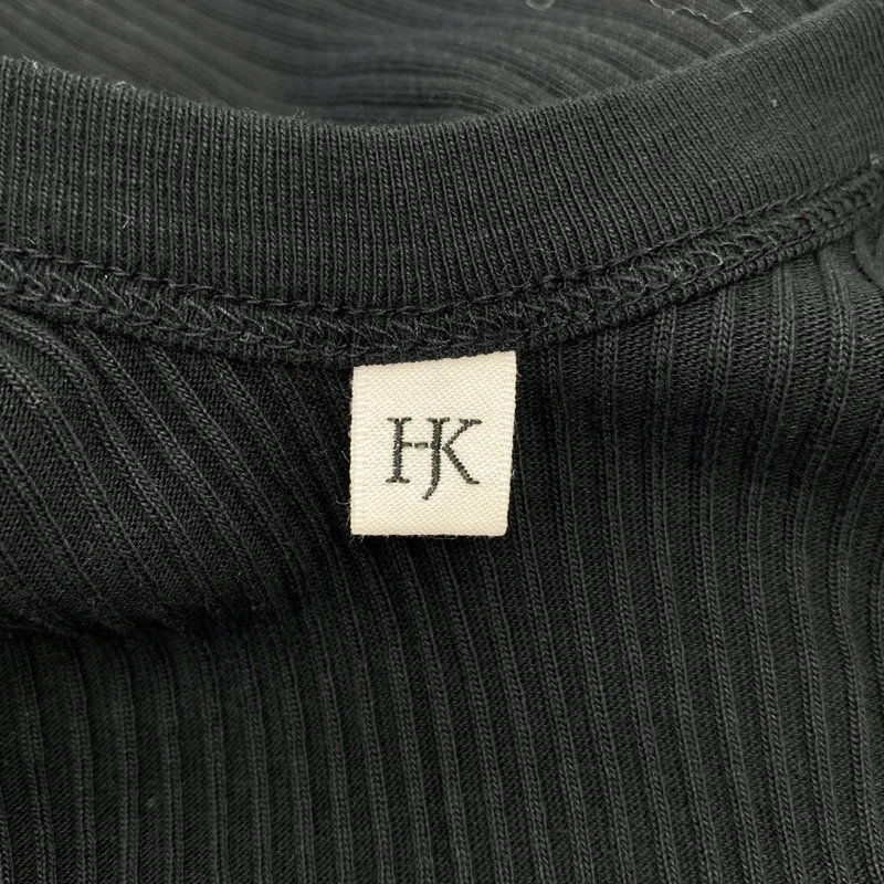 HAKUJI / ハクジ | コットン リブ ラウンドカット カットソー | F | レディース