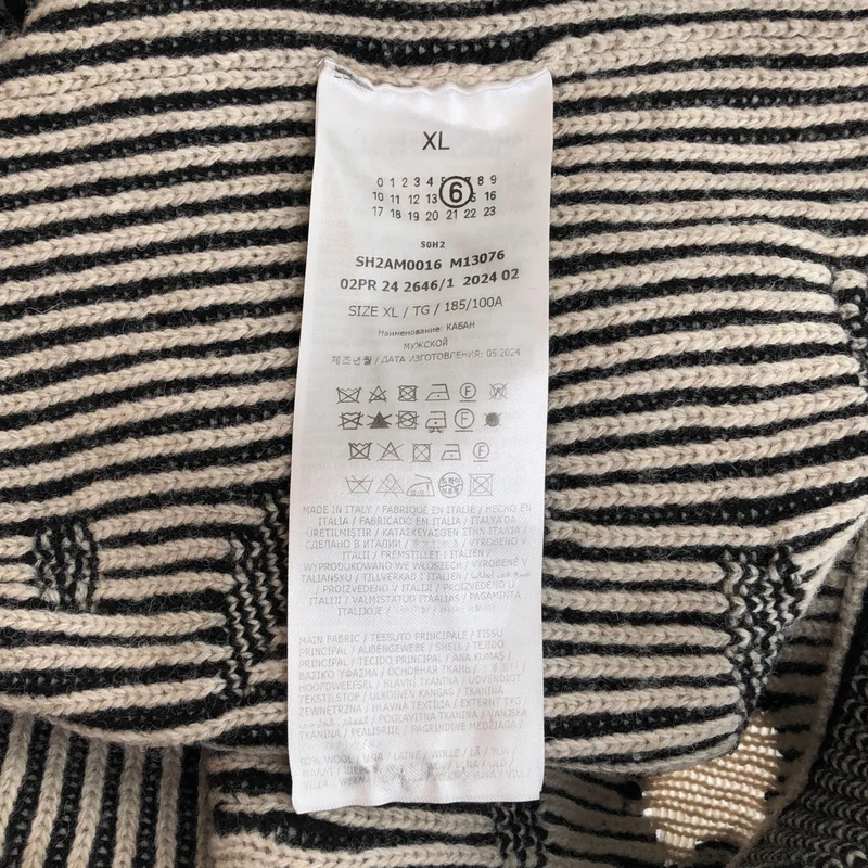 MM6 Maison Margiela / エムエムシックスメゾンマルジェラ | 2024AW | ニット ジャケット SH2AM0016 M13076 | XL | メンズ