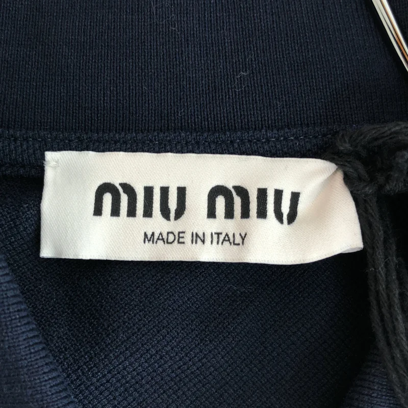 miu miu / ミュウミュウ | 2024 | コットンピケ ポロシャツ MJN535 | XS | レディース