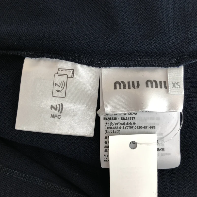 miu miu / ミュウミュウ | 2024 | コットンピケ ポロシャツ MJN535 | XS | レディース