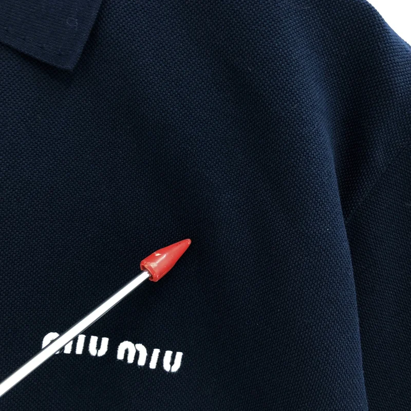 miu miu / ミュウミュウ | 2024 | コットンピケ ポロシャツ MJN535 | XS | レディース