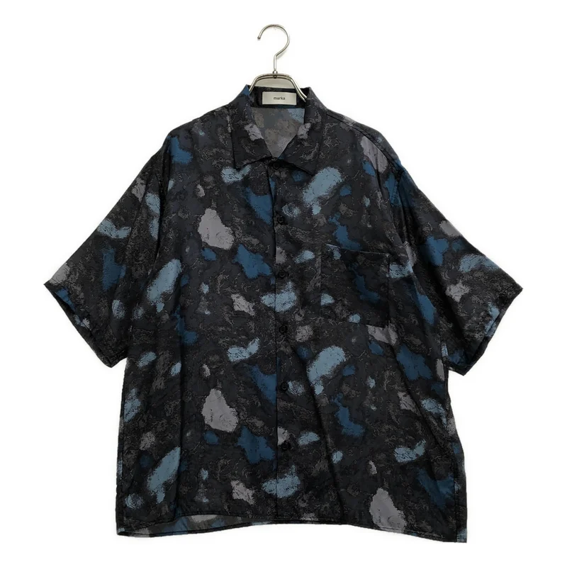 marka / マーカ | 2026SS | SILK OPEN COLLAR S/S SHIRT シルク 総柄オープンカラーシャツ | 2 | メンズ