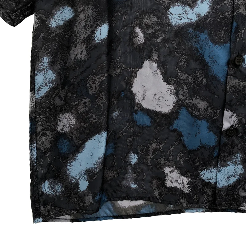 marka / マーカ | 2026SS | SILK OPEN COLLAR S/S SHIRT シルク 総柄オープンカラーシャツ | 2 | メンズ