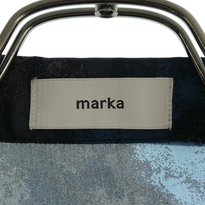 marka / マーカ | 2026SS | SILK OPEN COLLAR S/S SHIRT シルク 総柄オープンカラーシャツ | 2 | メンズ