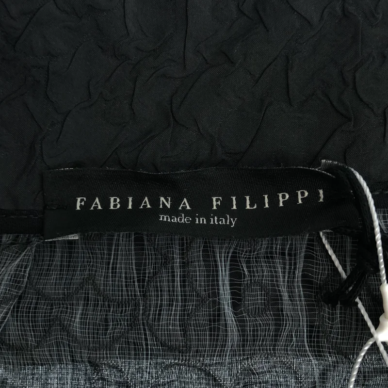 FABIANA FILIPPI / ファビアナフィリッピ | エンボス加工 フロントタック ベルテッドスカート | 40 | レディース