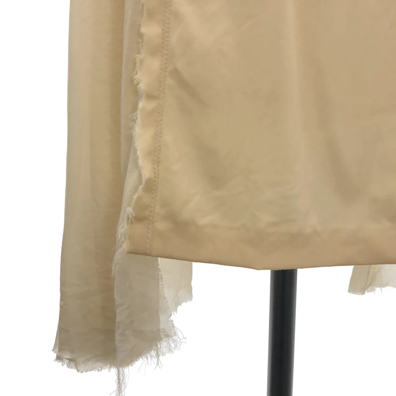 Maison Margiela / メゾンマルジェラ | 2017SS | ウールストレッチ サイドプリーツ 半袖ワンピース | 36 | レディース