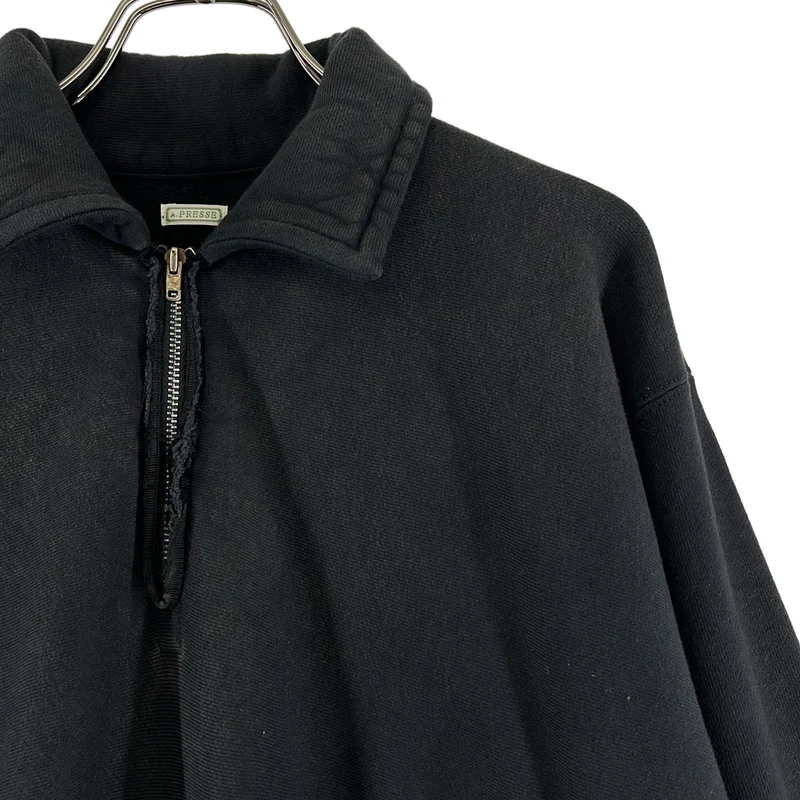 A.PRESSE / アプレッセ | 2024AW | Vintage Half Zip Sweat Shirt / ヴィンテージ加工 ハーフジップ スウェット トレーナー | 3 | メンズ